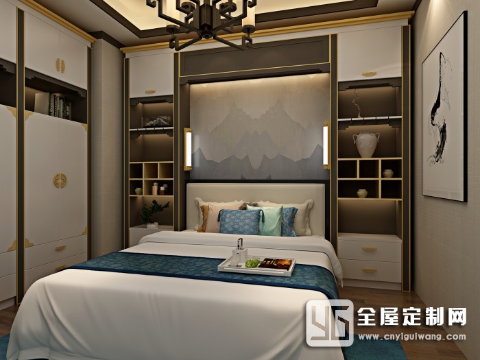 欧蒂尼全屋定制卧室现代轻奢风装修图片