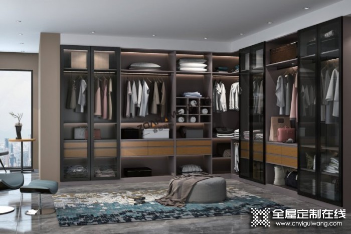 中海名全屋定制多种风格卧室衣柜、衣帽间装修图