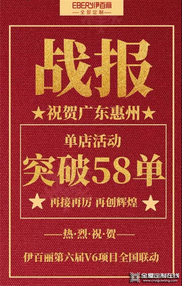 伊百丽广东惠州店第六届V6项目签单58单，完成率达483.33%！