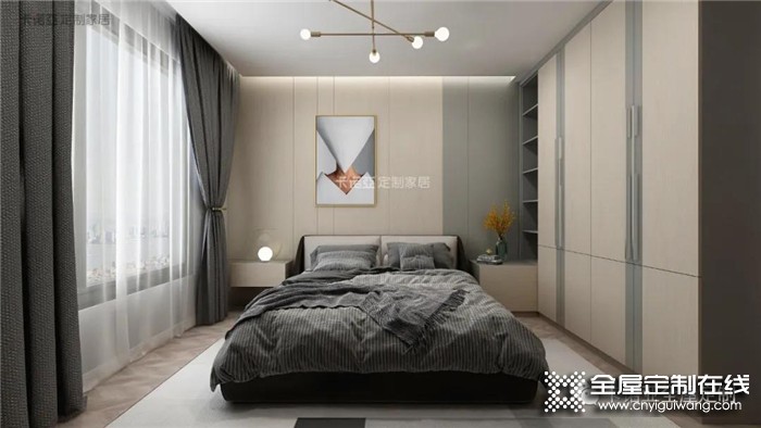 卡诺亚设计的入墙式衣柜 ，让卧房更整体更省空间