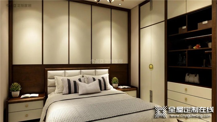卡诺亚教你把床头墙装成收纳，让整个空间更实用，整体宽敞舒适又大气！