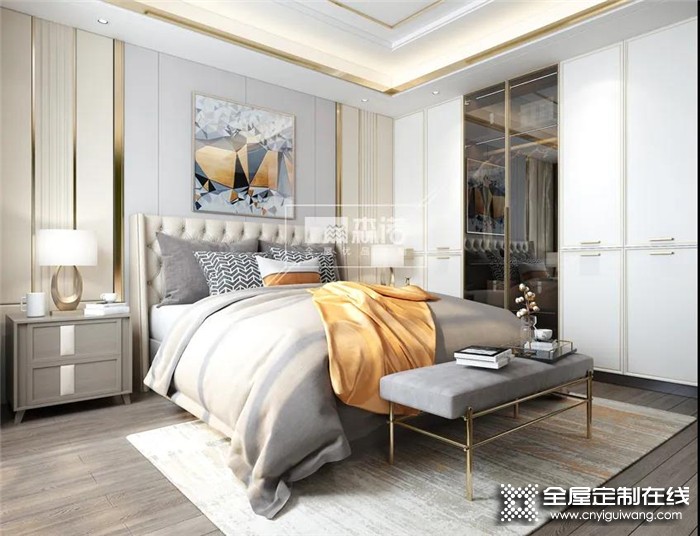 森诺设计的卧室既好看又浪漫，使你放松舒适，满心愉悦~
