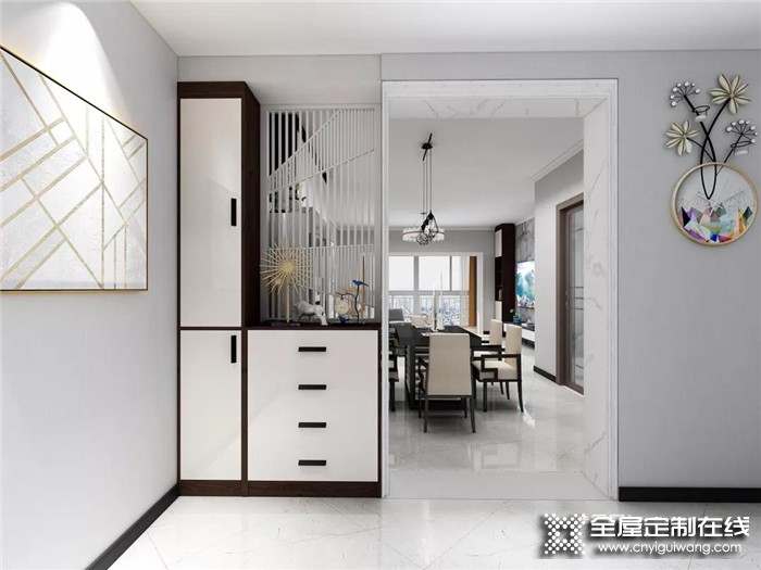 诗尼曼带你看2020流行的隔断柜设计，装完家里瞬间多了10㎡！