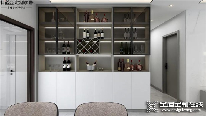 卡诺亚打造的实用餐酒柜，这样的设计真是“高大上”