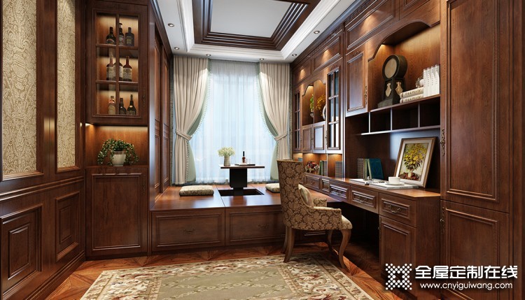 美式四室两厅装修效果图，伊百丽温莎公爵系列产品