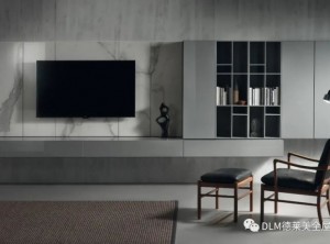 德萊美全屋定制客廳裝修圖，輕奢風電視背景墻效果圖